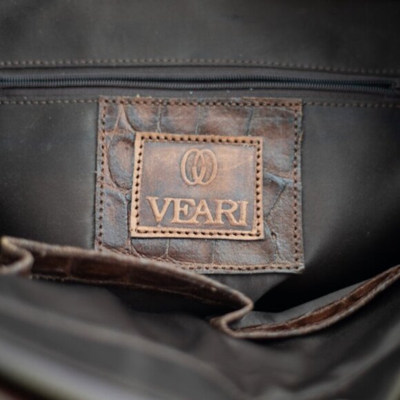 Veari Genuine Crocodile Leather Small Tote Bag - Picture 5 of 6